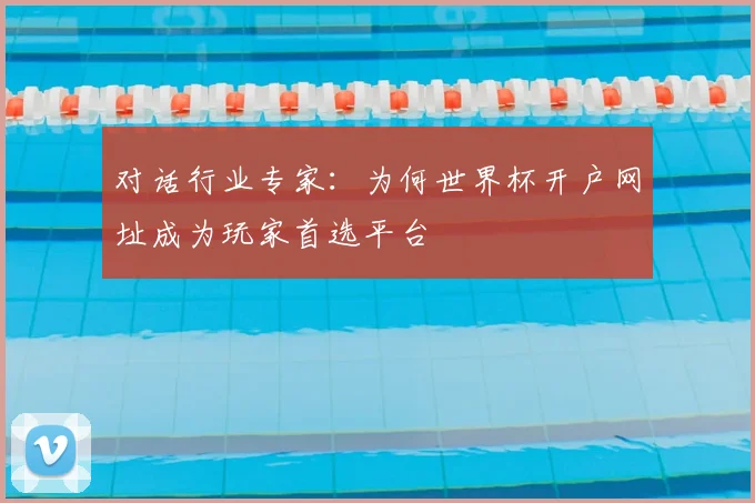 对话行业专家：为何世界杯开户网址成为玩家首选平台
